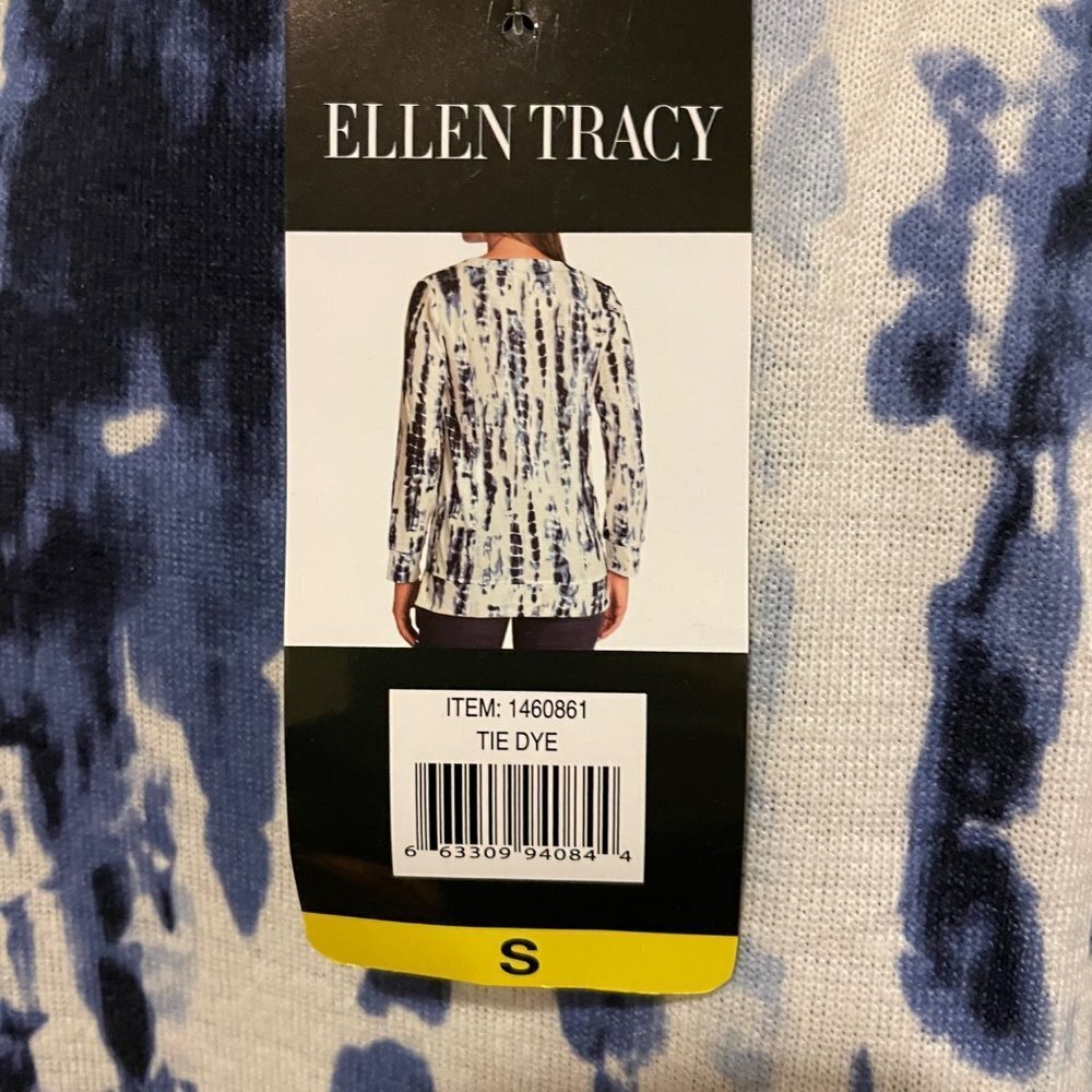 Ellen Tracy Women's Cozy V-neck Tunic with Pockets Color: Multicolor - Picture 5 of 5